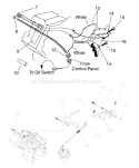 Page E Diagram and Parts List for 1020-1  Briggs and Stratton Generator